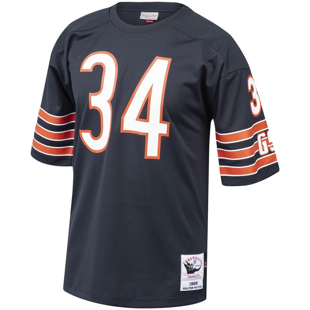 Walter Payton Chicago Bears 1985 Mitchell & Ness Authentic Throwback Retired Player Jersey - Navy Official NFL Team Apparel Football Fan Gear