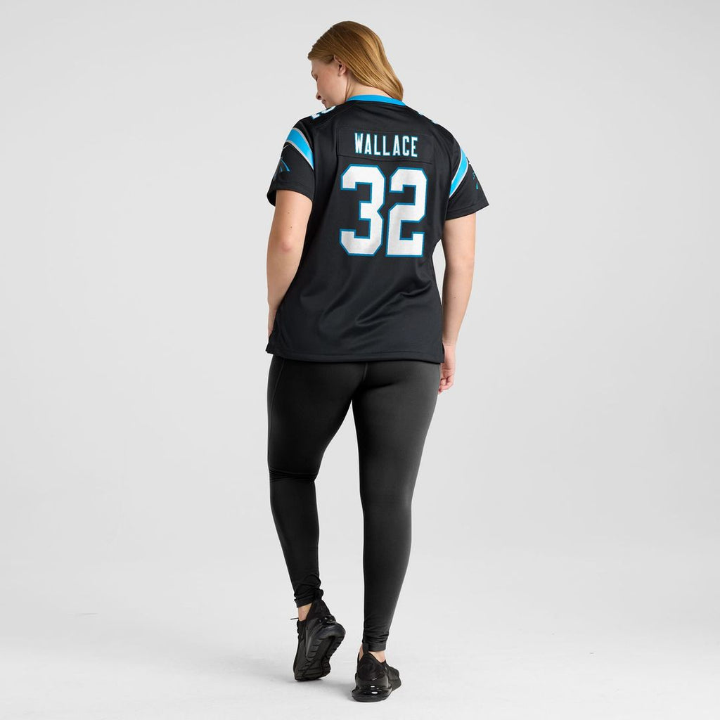 Trevin Wallace Carolina Panthers Nike Women's Team Game Jersey - Black Official NFL Team Apparel Football Fan Gear