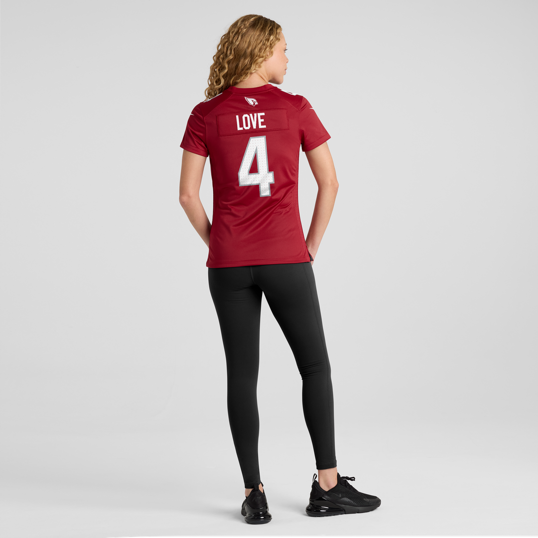 Jeremiyah Love Arizona Cardinals Nike Women's Game Jersey - White Official NFL Team Apparel Football Fan Gear