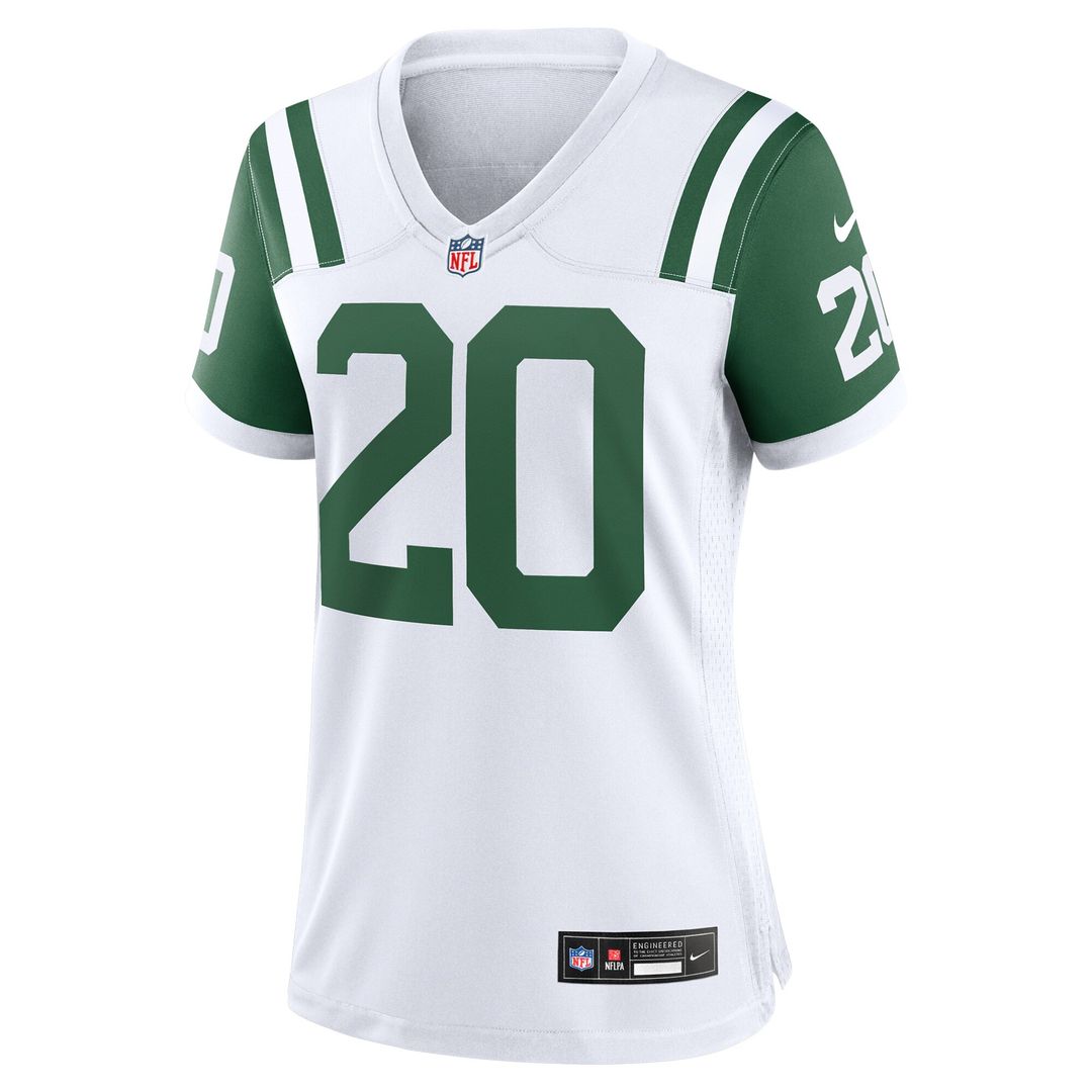 Breece Hall New York Jets Nike Women's Classic Alternate Game Jersey - White Official NFL Team Apparel Football Fan Gear