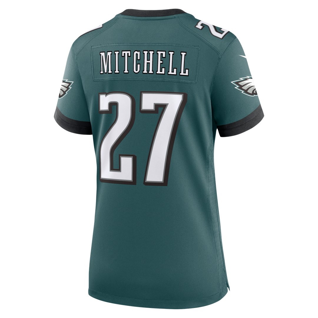 Quinyon Mitchell Philadelphia Eagles Nike Women's Team Game Jersey - Midnight Green Official NFL Team Apparel Football Fan Gear