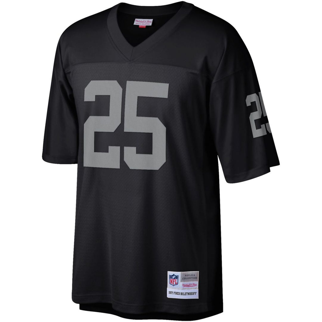Fred Biletnikoff Las Vegas Raiders Mitchell & Ness Legacy Replica Jersey - Black Official NFL Team Apparel Football Fan Gear