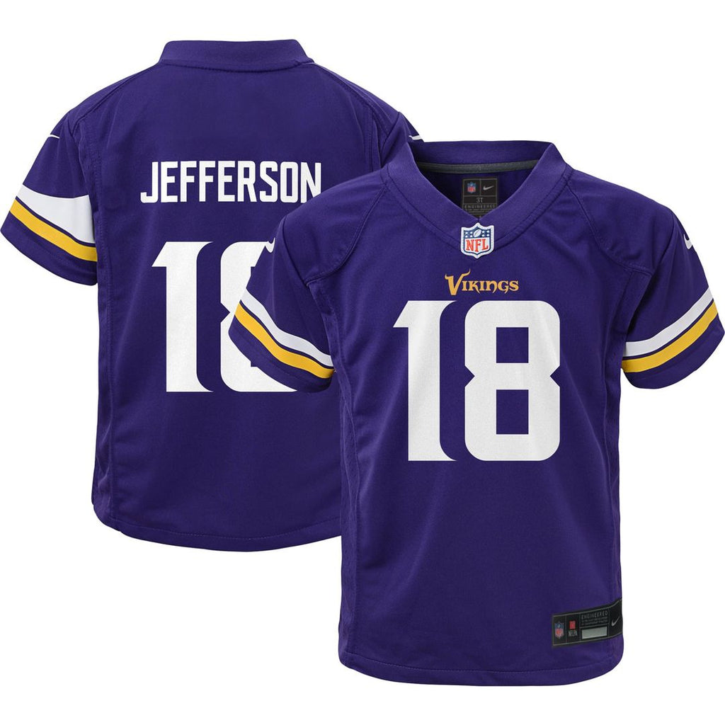 Justin Jefferson Minnesota Vikings Nike Toddler Game Jersey - Purple Official NFL Team Apparel Football Fan Gear