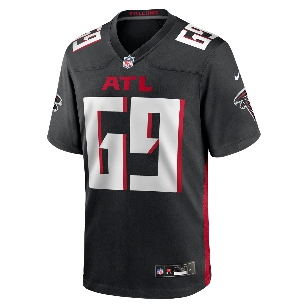 Jack Nelson Atlanta Falcons Nike Team Game Jersey - Black Official NFL Team Apparel Football Fan Gear