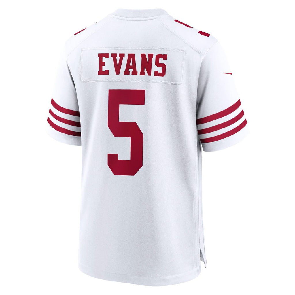 Mike Evans San Francisco 49ers Nike Game Jersey - Men's White Official NFL Team Apparel Football Fan Gear