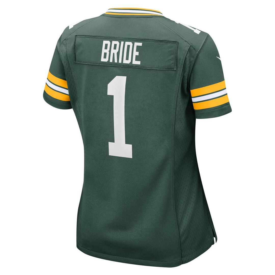 Number 1 Bride Green Bay Packers Nike Women's Game Jersey - Green Official NFL Team Apparel Football Fan Gear