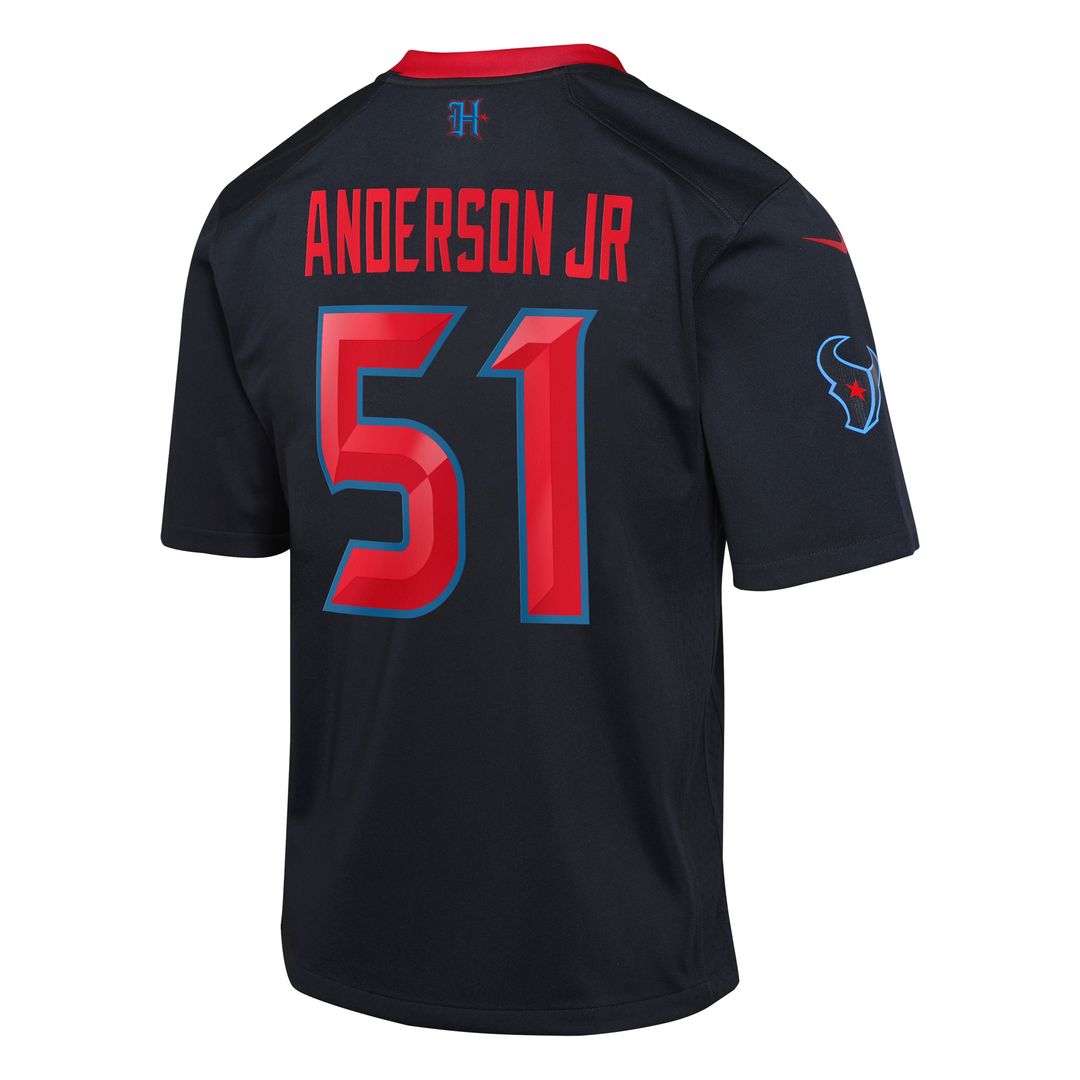 Will Anderson Jr. Houston Texans Nike Youth Game Jersey - Navy Official NFL Team Apparel Football Fan Gear