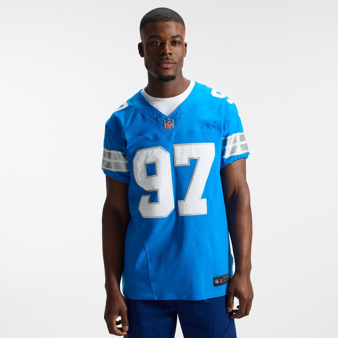 Aidan Hutchinson Detroit Lions Nike Alternate Vapor F.U.S.E. Elite Jersey - Black Official NFL Team Apparel Football Fan Gear