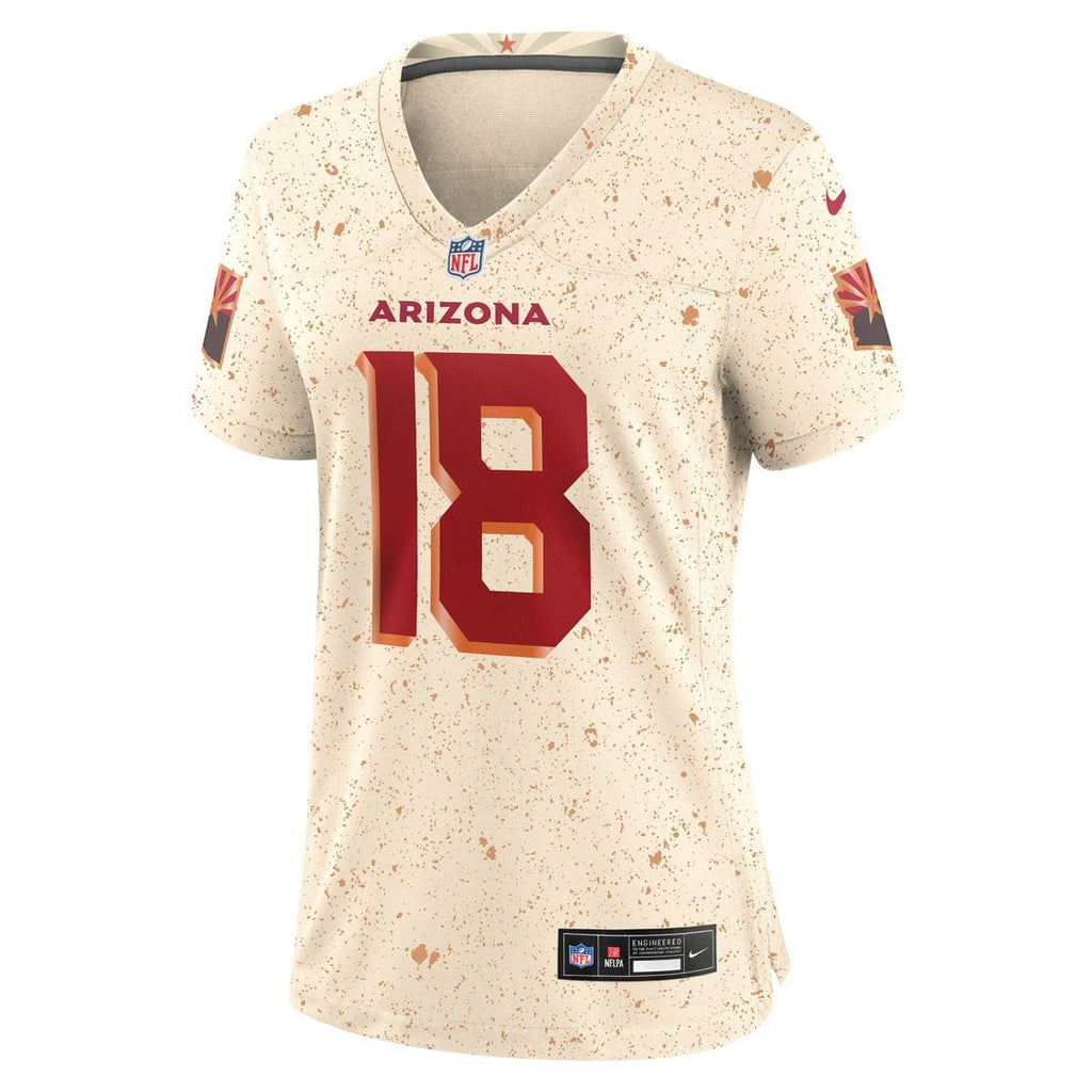 Marvin Harrison Jr. Arizona Cardinals Nike Women's 2025 Rivalries Collection Game Jersey - Natural Official NFL Team Apparel Football Fan Gear