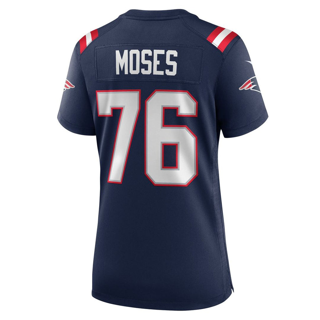 Morgan Moses New England Patriots Nike Women's Team Game Jersey - Navy Official NFL Team Apparel Football Fan Gear
