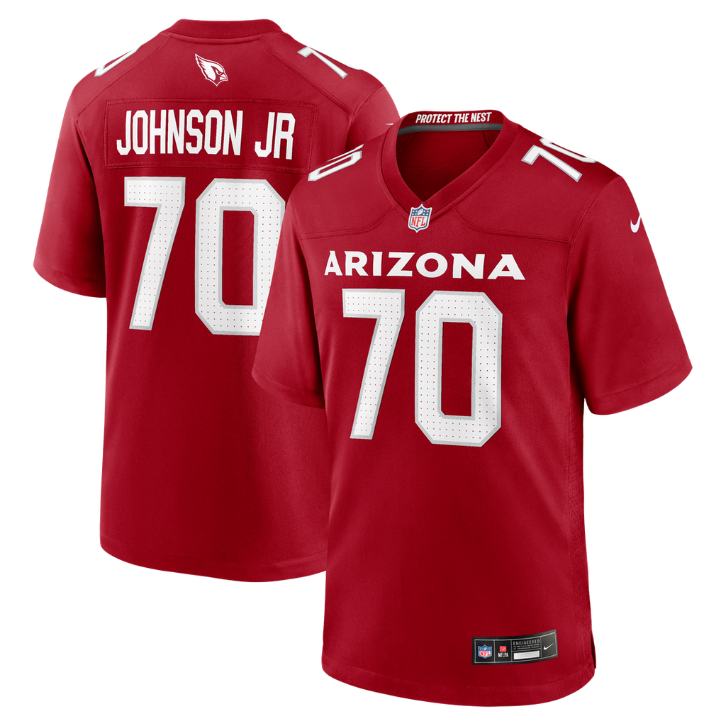 Paris Johnson Jr. Arizona Cardinals Nike Game Jersey - Cardinal Official NFL Team Apparel Football Fan Gear
