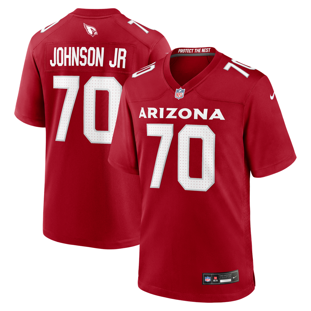 Paris Johnson Jr. Arizona Cardinals Nike Game Jersey - Cardinal Official NFL Team Apparel Football Fan Gear
