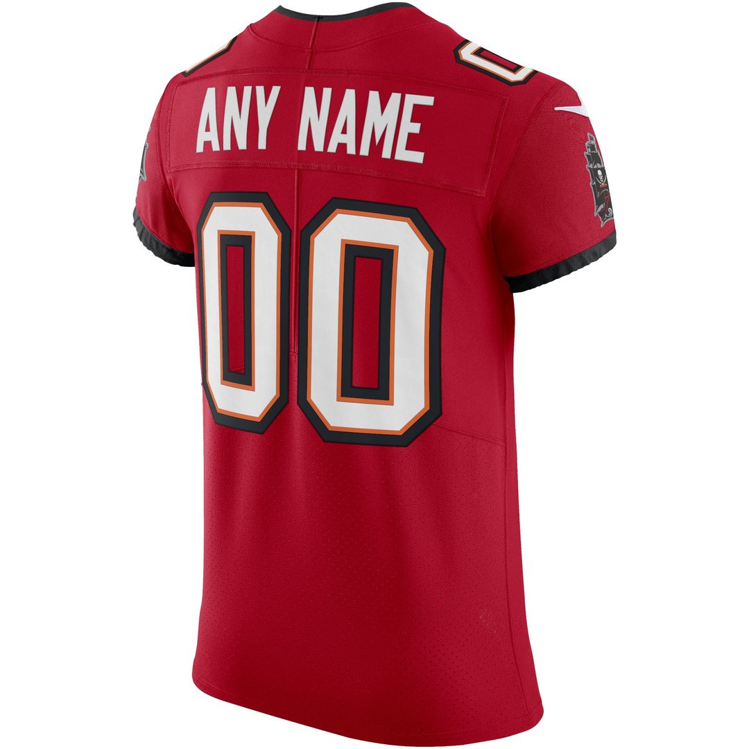 Tampa Bay Buccaneers Nike Vapor Elite Custom Jersey - Red Official NFL Team Apparel Football Fan Gear