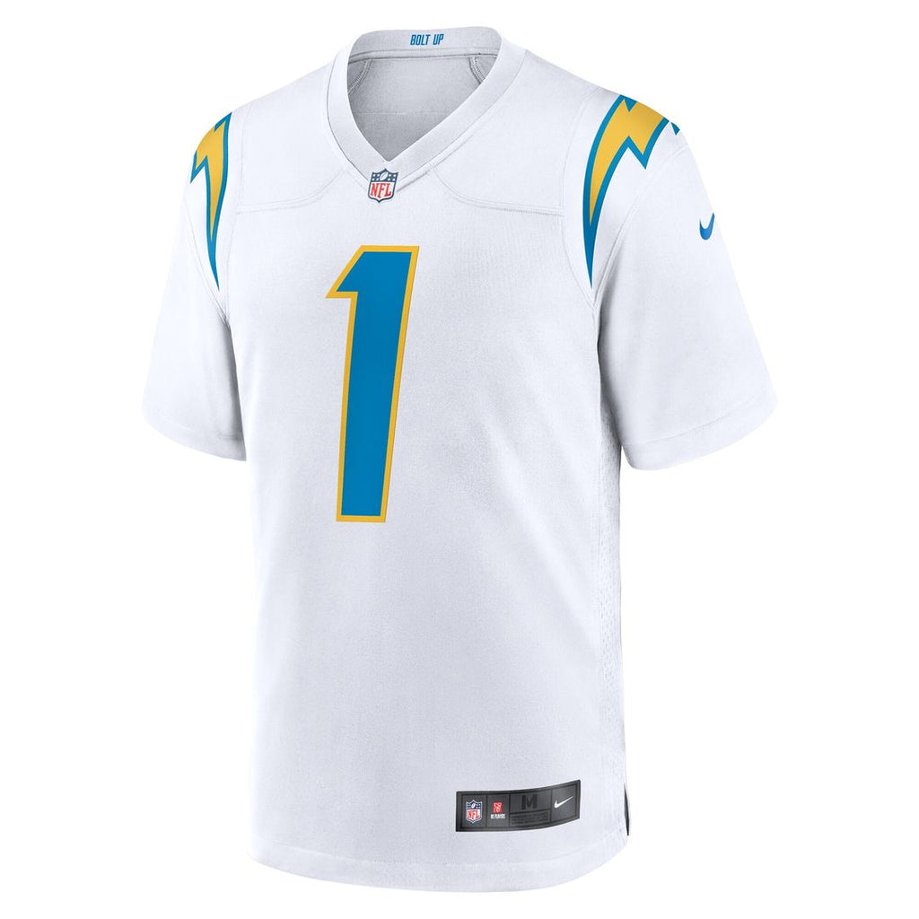 Quentin Johnston Los Angeles Chargers Nike Away Game Jersey - White Official NFL Team Apparel Football Fan Gear