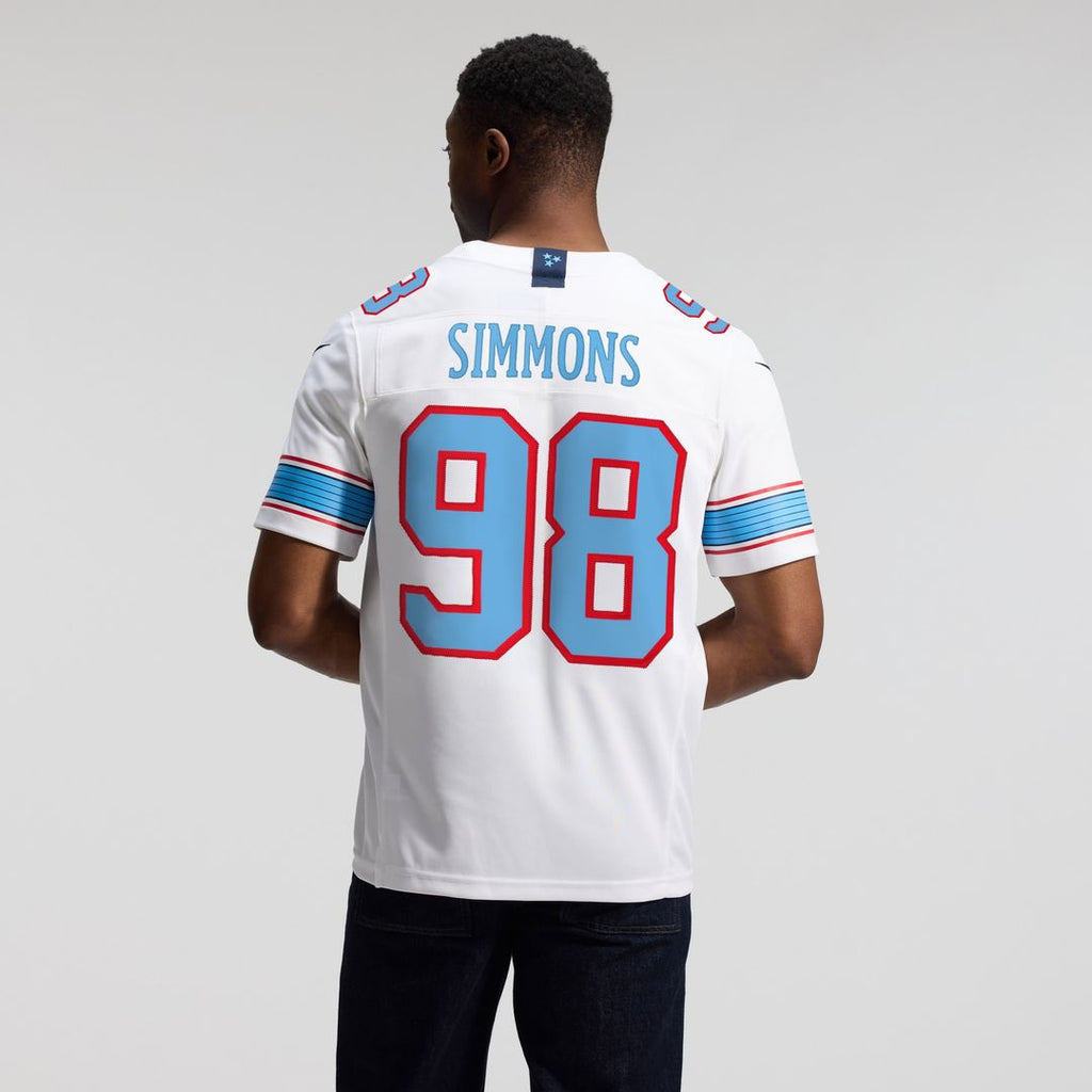 Jeffery Simmons Tennessee Titans Nike Vapor F.U.S.E. Sewn Down Limited Jersey - Light Blue Official NFL Team Apparel Football Fan Gear