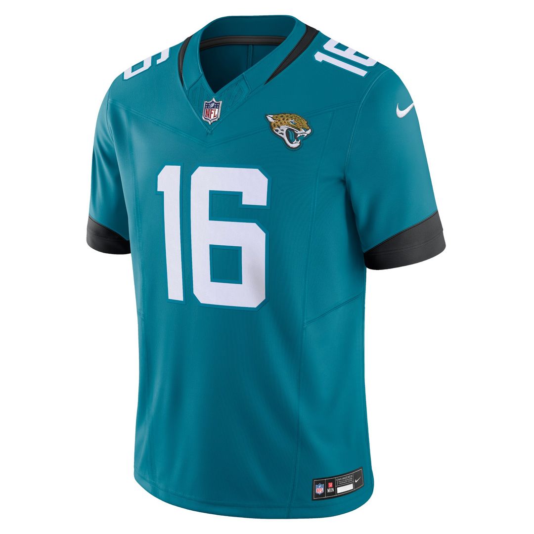 Trevor Lawrence Jacksonville Jaguars Nike Vapor F.U.S.E. Limited Jersey - Teal Official NFL Team Apparel Football Fan Gear