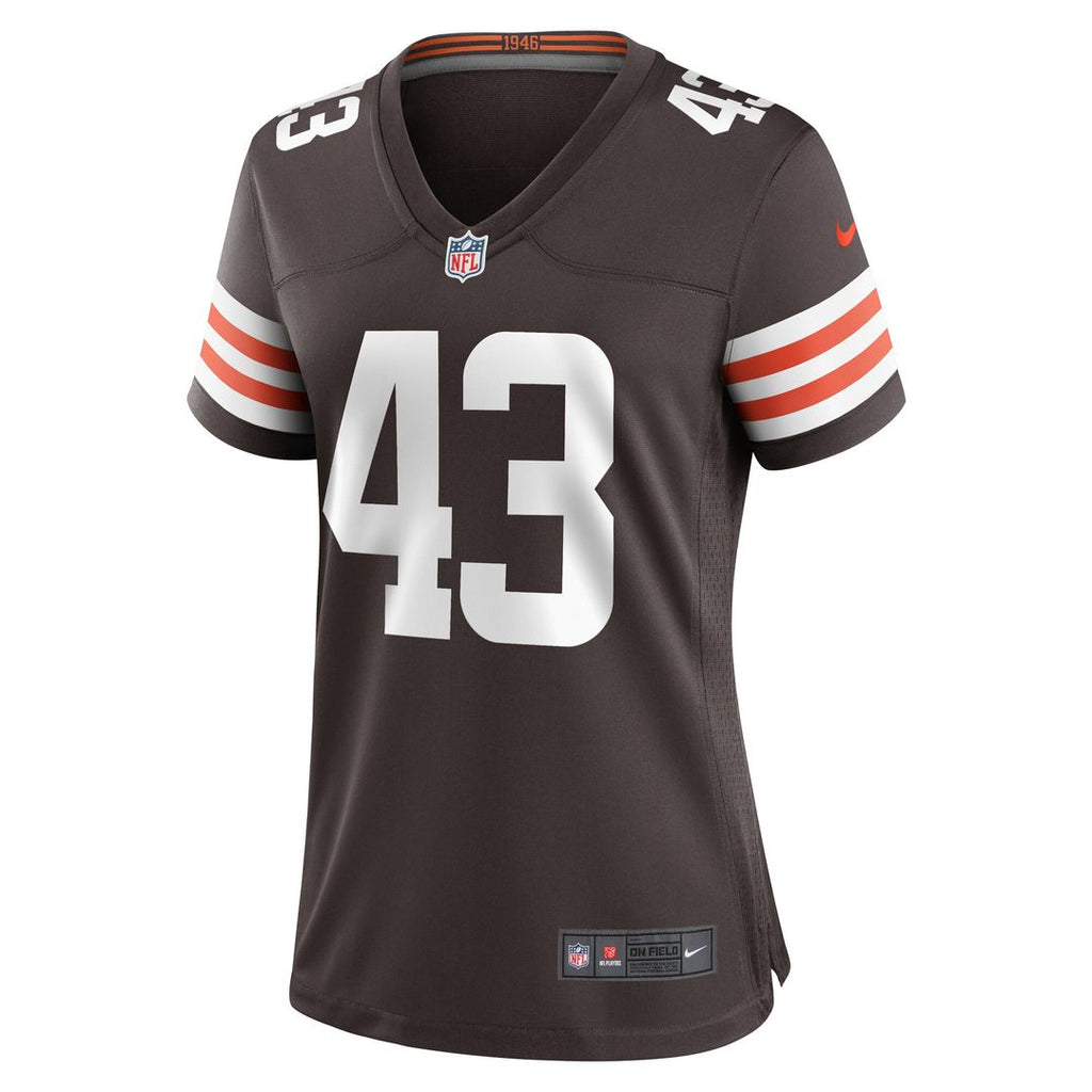 Mohamoud Diabate Cleveland Browns Nike Women's Team Game Jersey - Brown Official NFL Team Apparel Football Fan Gear