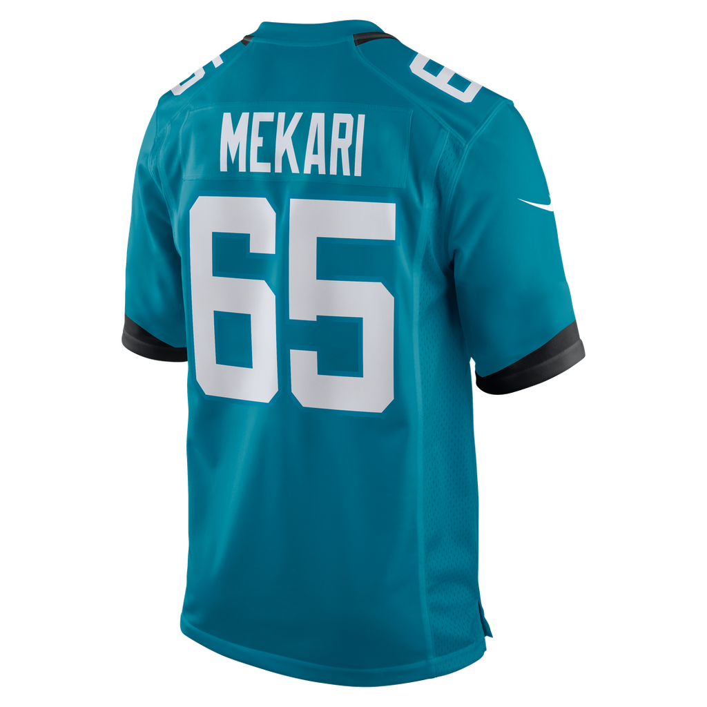 Patrick Mekari Jacksonville Jaguars Nike Team Game Jersey - Teal Official NFL Team Apparel Football Fan Gear