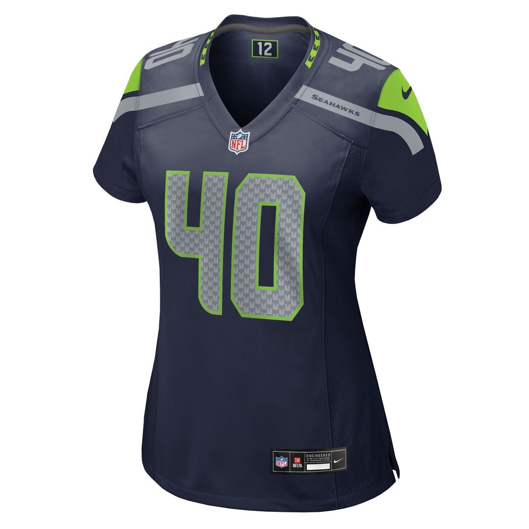 Robbie Ouzts Seattle Seahawks Nike Women's Team Game Jersey - College Navy Official NFL Team Apparel Football Fan Gear