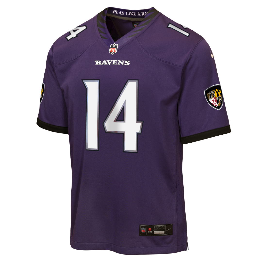 Kyle Hamilton Baltimore Ravens Nike Youth Team Game Jersey - Purple Official NFL Team Apparel Football Fan Gear
