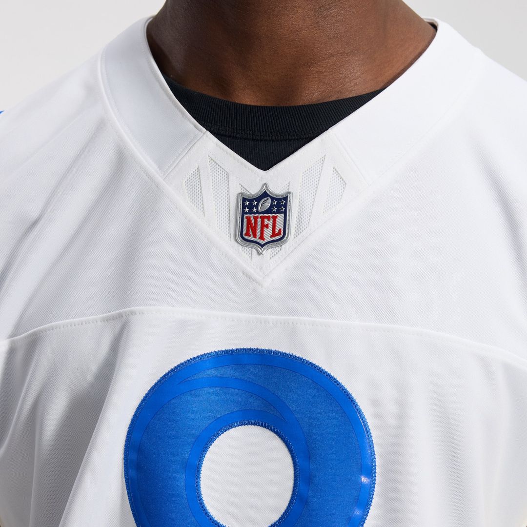 Jared Verse Los Angeles Rams Nike Vapor F.U.S.E. Stitched Limited Jersey - White Official NFL Team Apparel Football Fan Gear