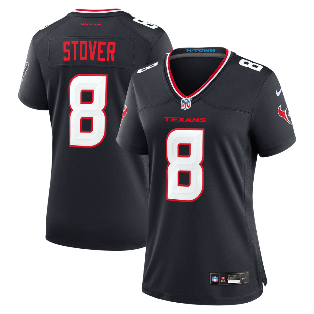 Cade Stover Houston Texans Nike Women's Team Game Jersey - Navy Official NFL Team Apparel Football Fan Gear