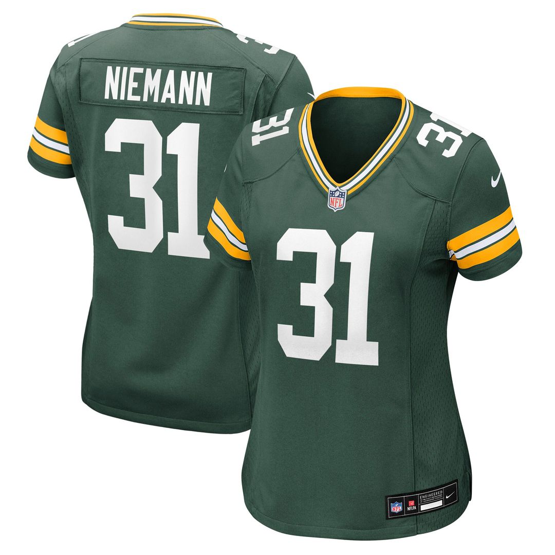 Nick Niemann Green Bay Packers Nike Women's Team Game Jersey - Green Official NFL Team Apparel Football Fan Gear
