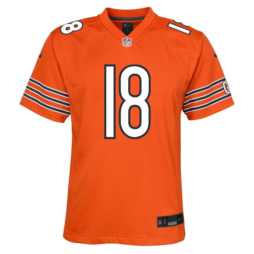 Caleb Williams Chicago Bears Nike Youth Game Jersey - Orange Official NFL Team Apparel Football Fan Gear