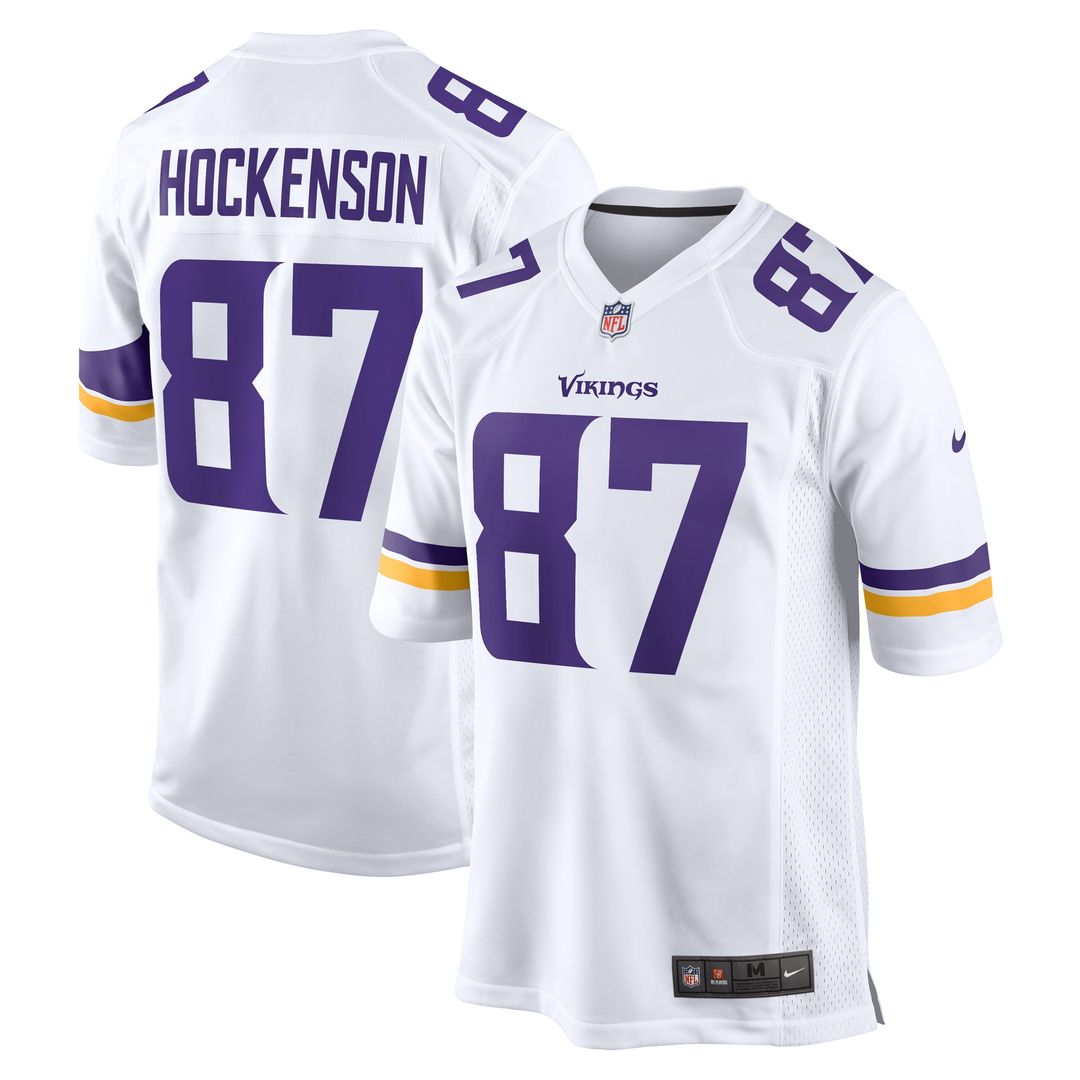 T.J. Hockenson Minnesota Vikings Nike Game Player Jersey - White Official NFL Team Apparel Football Fan Gear