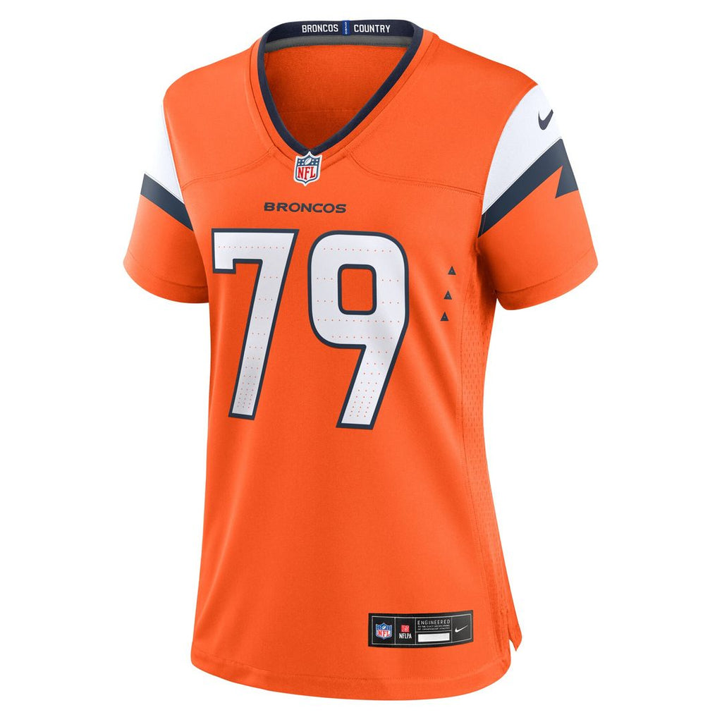 Matt Peart Denver Broncos Nike Women's Team Game Jersey - Orange Official NFL Team Apparel Football Fan Gear