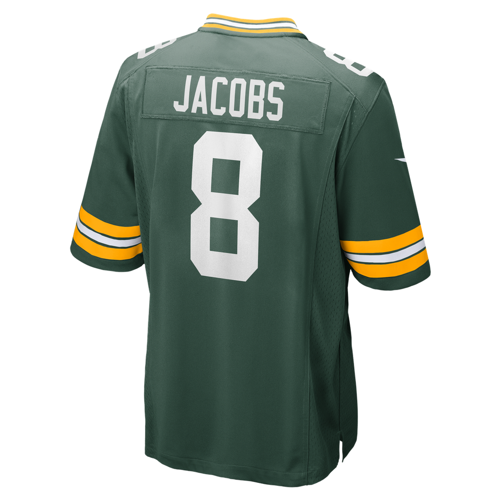 Josh Jacobs Green Bay Packers Nike Team Game Jersey - Green Official NFL Team Apparel Football Fan Gear