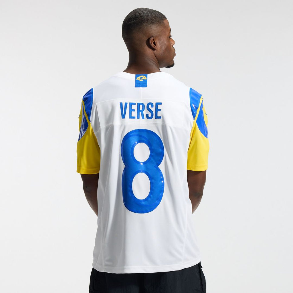 Jared Verse Los Angeles Rams Nike Vapor F.U.S.E. Stitched Limited Jersey - White Official NFL Team Apparel Football Fan Gear