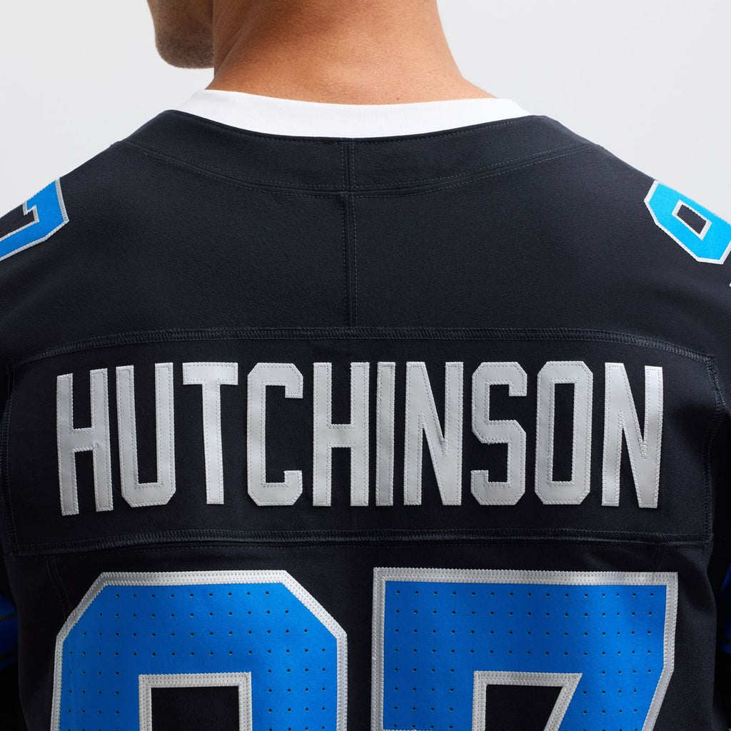 Aidan Hutchinson Detroit Lions Nike Alternate Vapor F.U.S.E. Elite Jersey - Black Official NFL Team Apparel Football Fan Gear