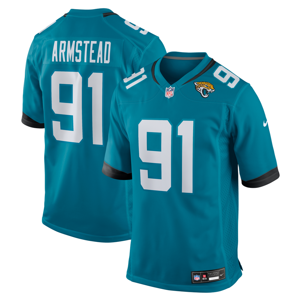 Arik Armstead Jacksonville Jaguars Nike Team Game Jersey - Teal Official NFL Team Apparel Football Fan Gear