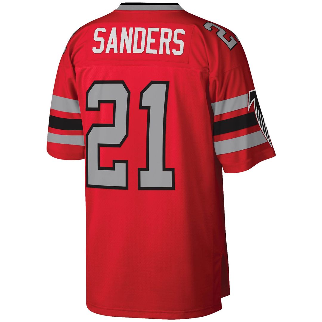 Deion Sanders Atlanta Falcons Mitchell & Ness Legacy Replica Jersey - White Official NFL Team Apparel Football Fan Gear