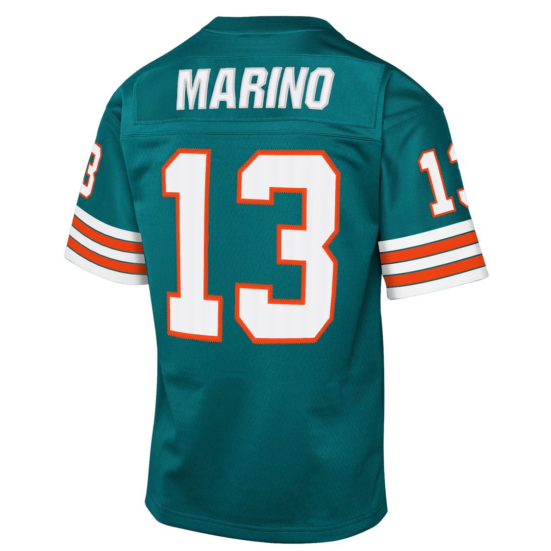 Dan Marino Miami Dolphins Mitchell & Ness Youth 1984 Throwback Fashion Jersey - Aqua Official NFL Team Apparel Football Fan Gear