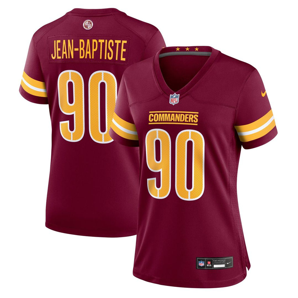Javontae Jean-Baptiste Washington Commanders Nike Women's Team Game Jersey - Burgundy Official NFL Team Apparel Football Fan Gear