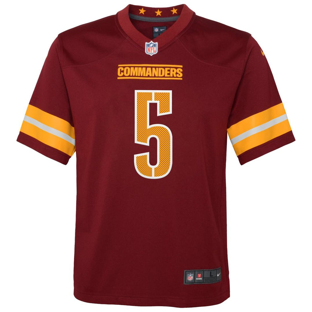 Jayden Daniels Washington Commanders Nike Youth Game Jersey - Burgundy Official NFL Team Apparel Football Fan Gear