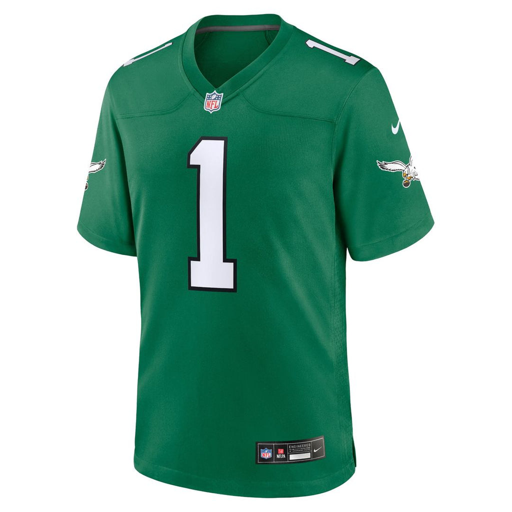Jalen Hurts Philadelphia Eagles Nike Alternate Game Player Jersey - Kelly Green Official NFL Team Apparel Football Fan Gear