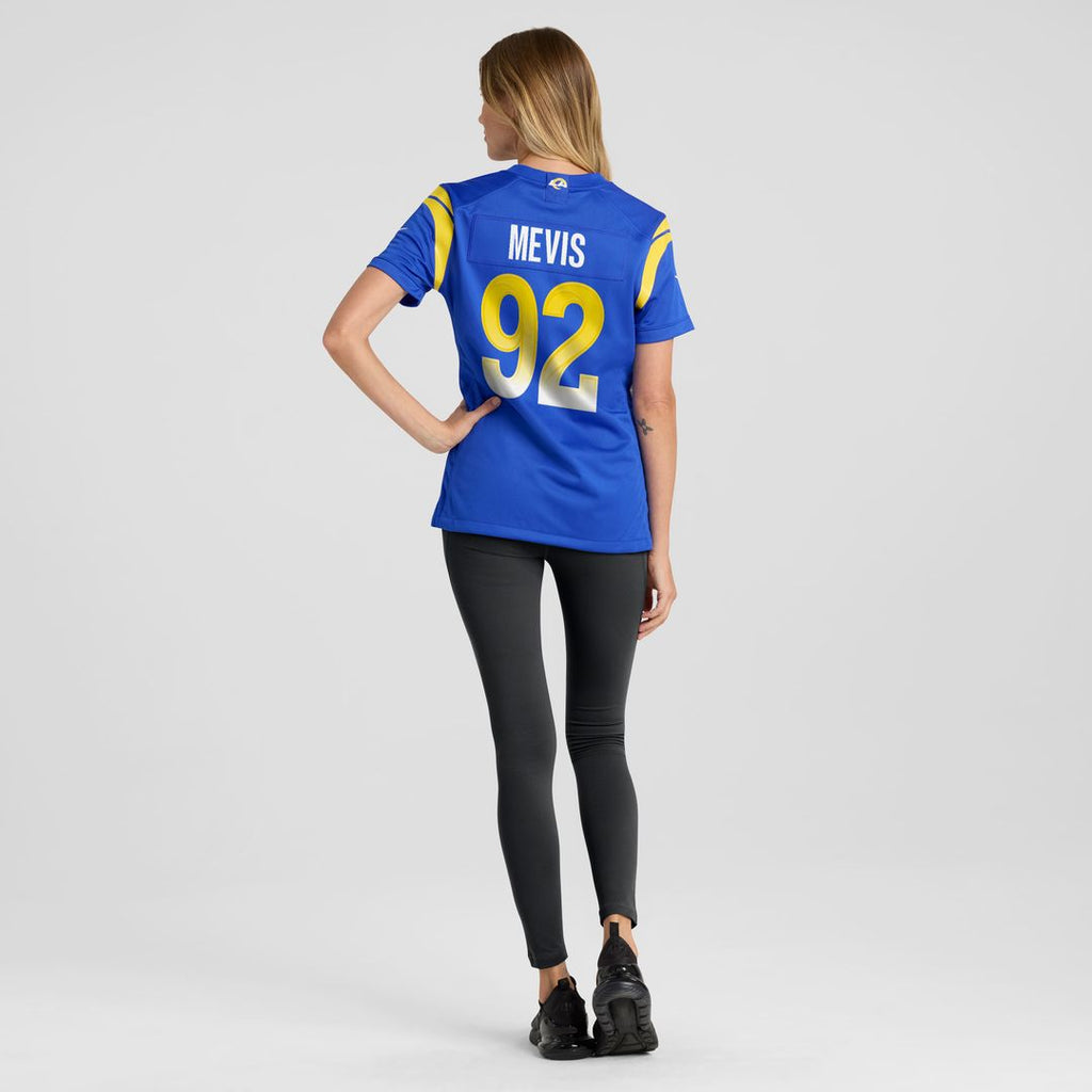 Harrison Mevis Los Angeles Rams Nike Women's Team Game Jersey - Royal Official NFL Team Apparel Football Fan Gear