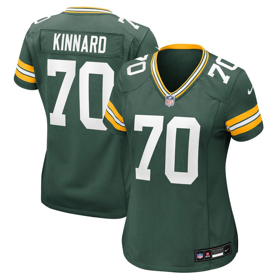 Darian Kinnard Green Bay Packers Nike Women's Team Game Jersey - Green Official NFL Team Apparel Football Fan Gear