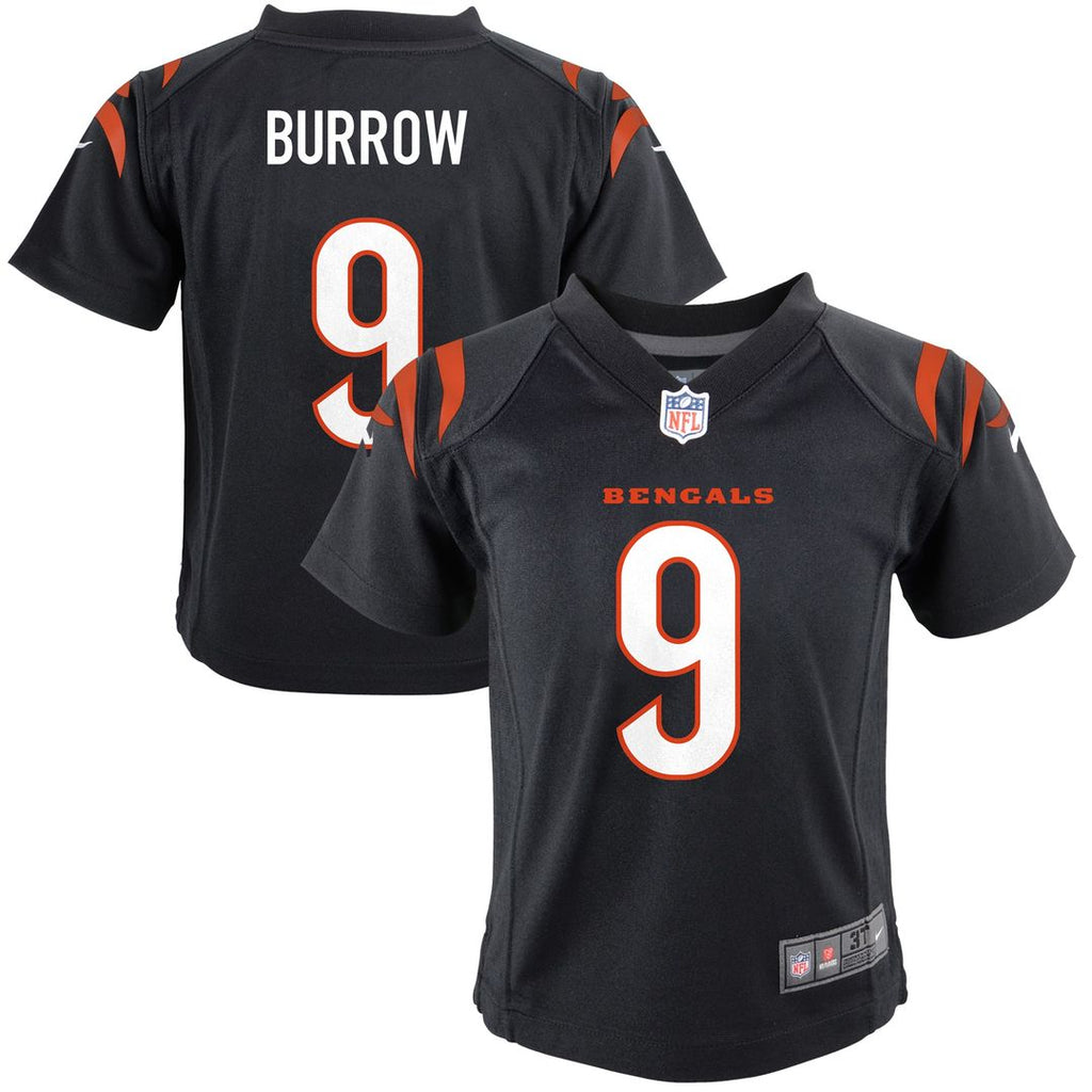 Joe Burrow Cincinnati Bengals Nike Preschool Game Jersey - Black Official NFL Team Apparel Football Fan Gear
