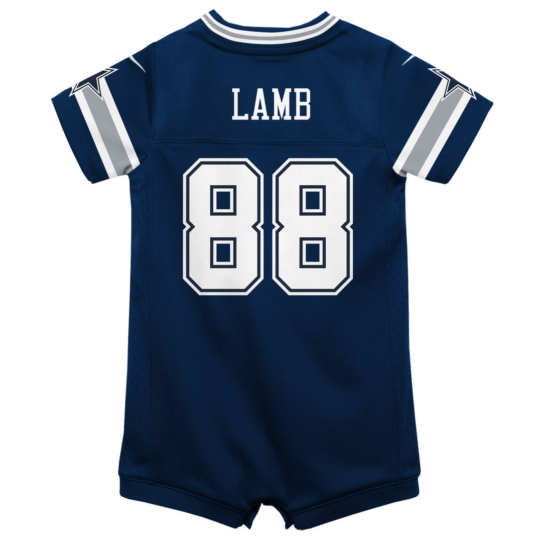CeeDee Lamb Dallas Cowboys Nike Infant Game Jersey Romper - Navy Official NFL Team Apparel Football Fan Gear