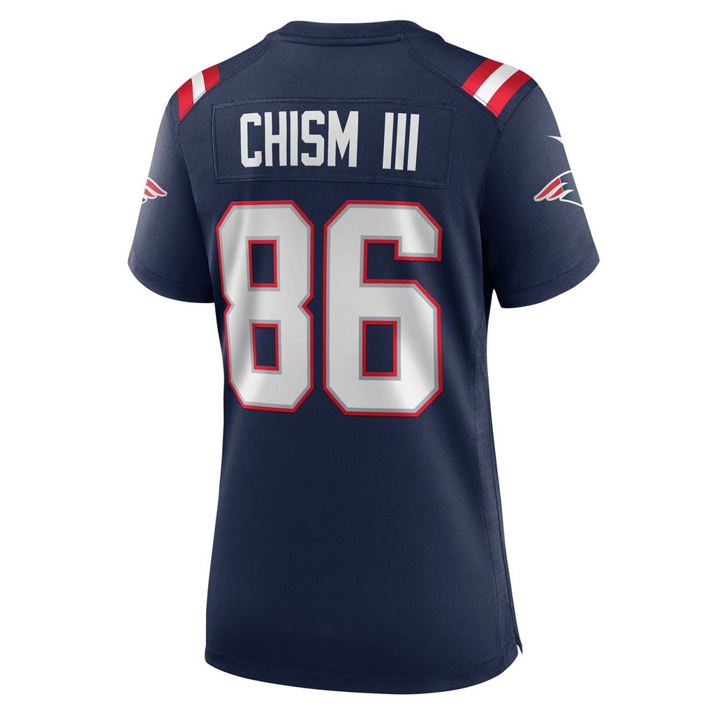 Efton Chism III New England Patriots Nike Women's Team Game Jersey - Navy Official NFL Team Apparel Football Fan Gear