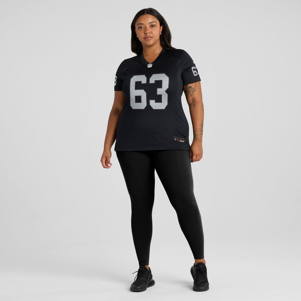 Gene Upshaw Las Vegas Raiders Nike Women's Game Retired Player Jersey - Black Official NFL Team Apparel Football Fan Gear