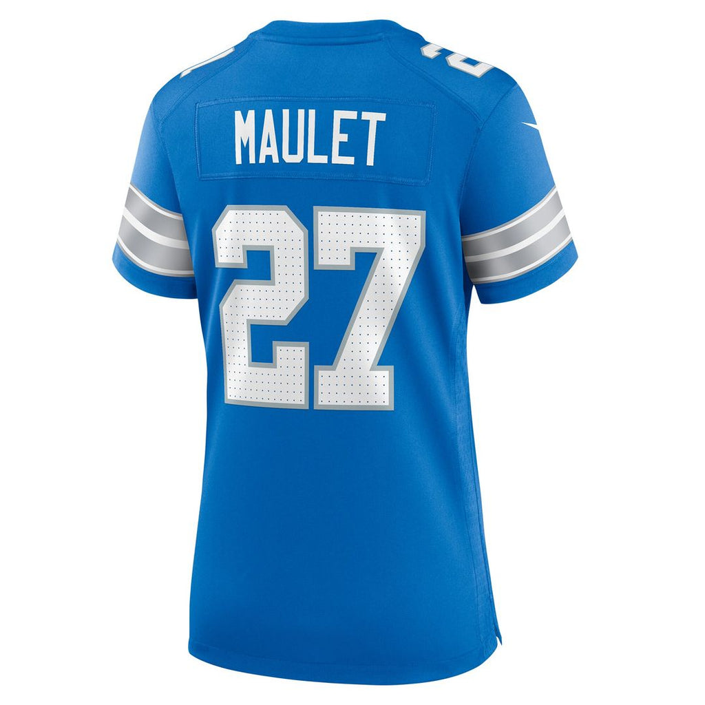 Arthur Maulet Detroit Lions Nike Women's Team Game Jersey - Blue Official NFL Team Apparel Football Fan Gear