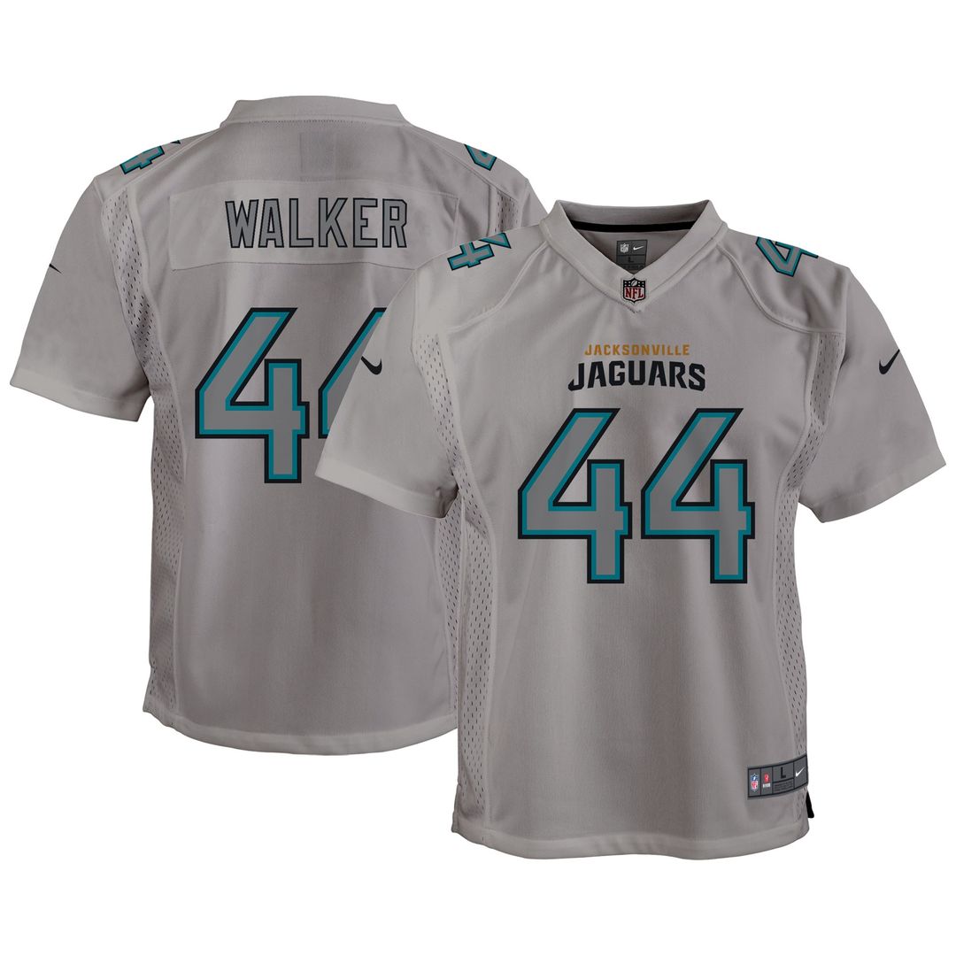 Travon Walker Jacksonville Jaguars Nike Youth Atmosphere Game Jersey - Gray Official NFL Team Apparel Football Fan Gear
