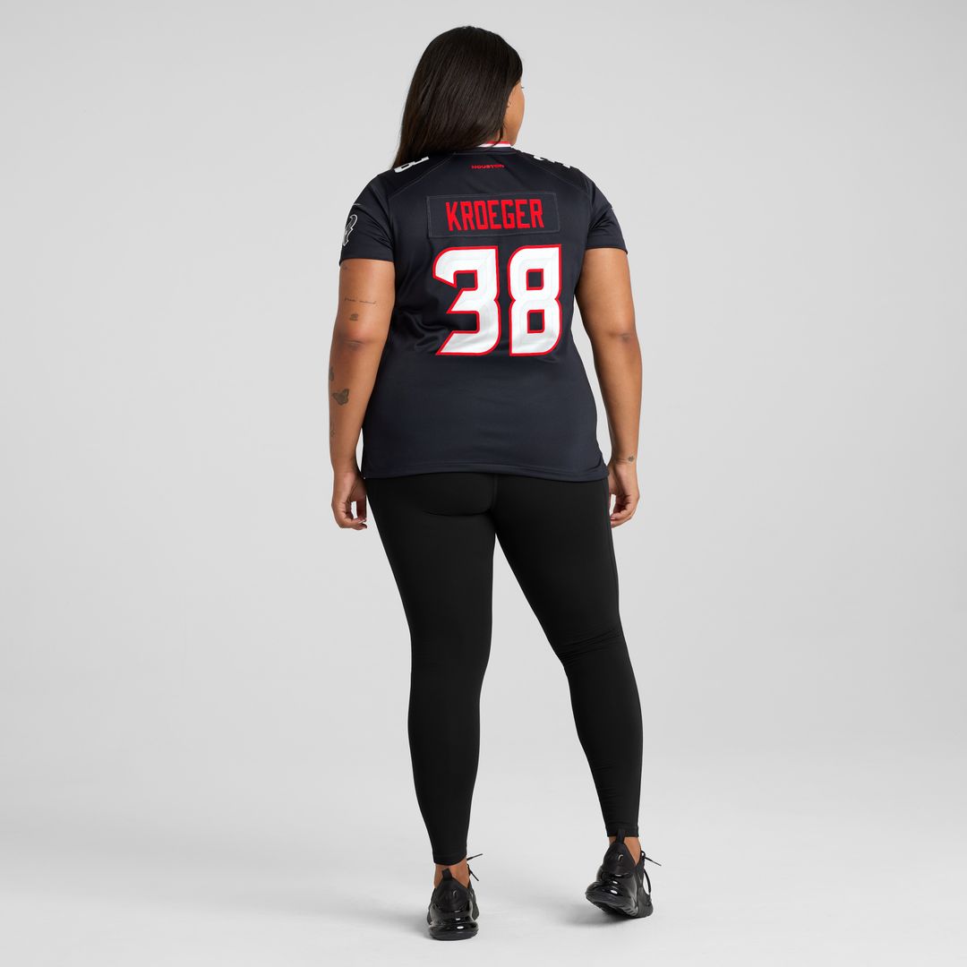 Kai Kroeger Houston Texans Nike Women's Team Game Jersey - Navy Official NFL Team Apparel Football Fan Gear