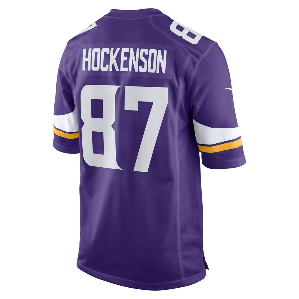 T.J. Hockenson Minnesota Vikings Nike Game Player Jersey - Purple Official NFL Team Apparel Football Fan Gear