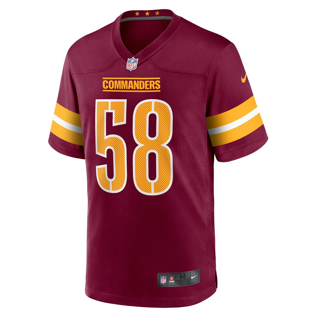 Jordan Magee Washington Commanders Nike Game Jersey - Burgundy Official NFL Team Apparel Football Fan Gear